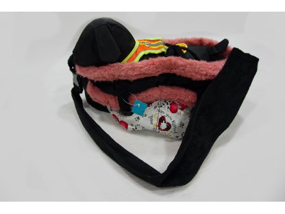 Hundetasche, schwarz/hunde