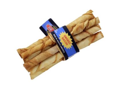 Flavoured Twisted Sticks Bacon 10 pcs - 14 cm