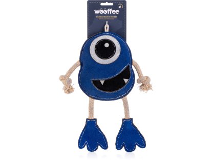 Wooffee kožená hračka Veselá příšerka s provazy