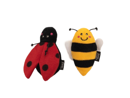 ZippyClaws 2-Pack Ladybug and Bee