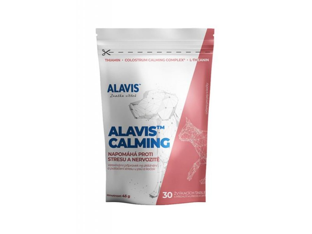 ALAVIS Calming Extra silný pre psov 96 g/30 žuvacích tabliet