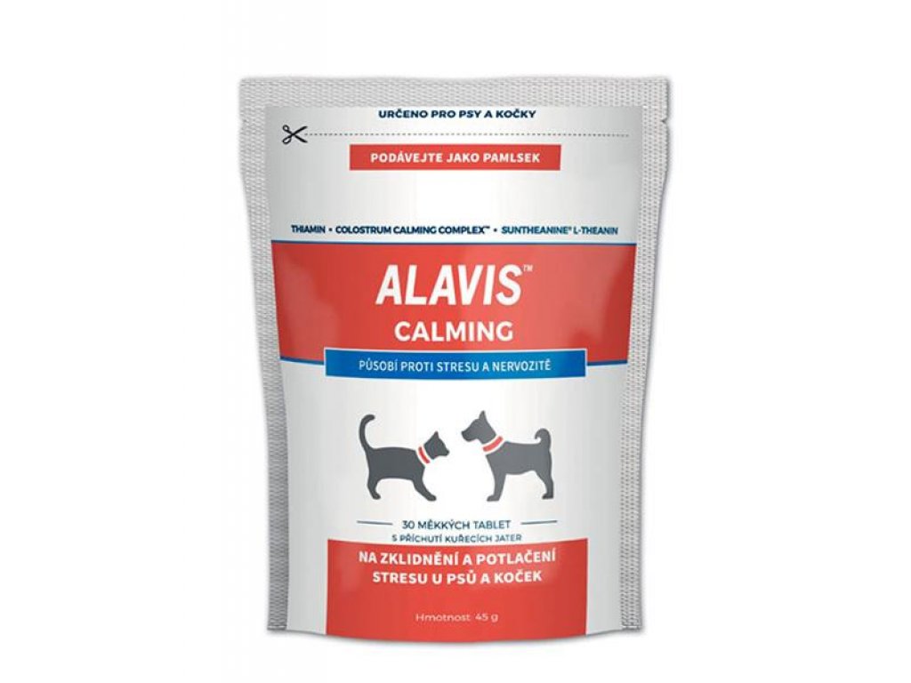 ALAVIS Calming pre psov a mačky 45 g/30 žuvacích tabliet