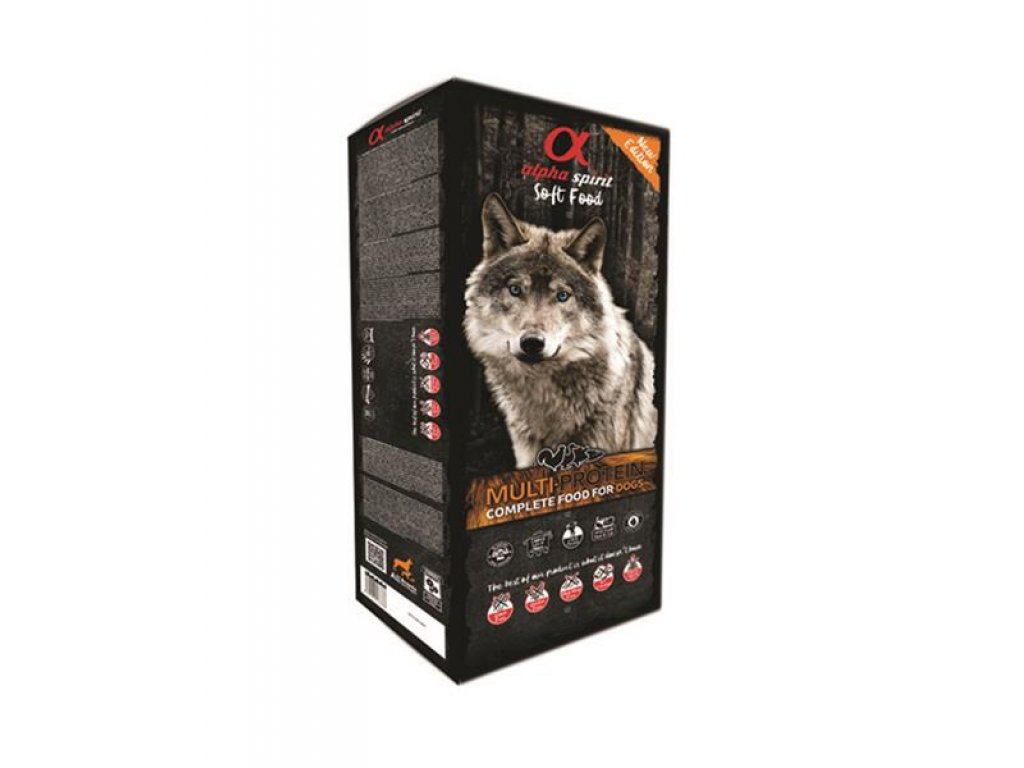 Alphaspirit Complete dog Soft Food - Multiprotein 200 g - 4 druhy mäsa