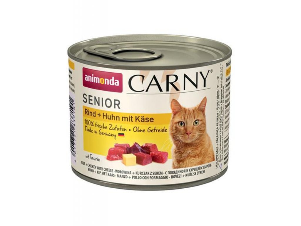 Animonda CARNY® cat Senior hovädzie,kura a syr  200g