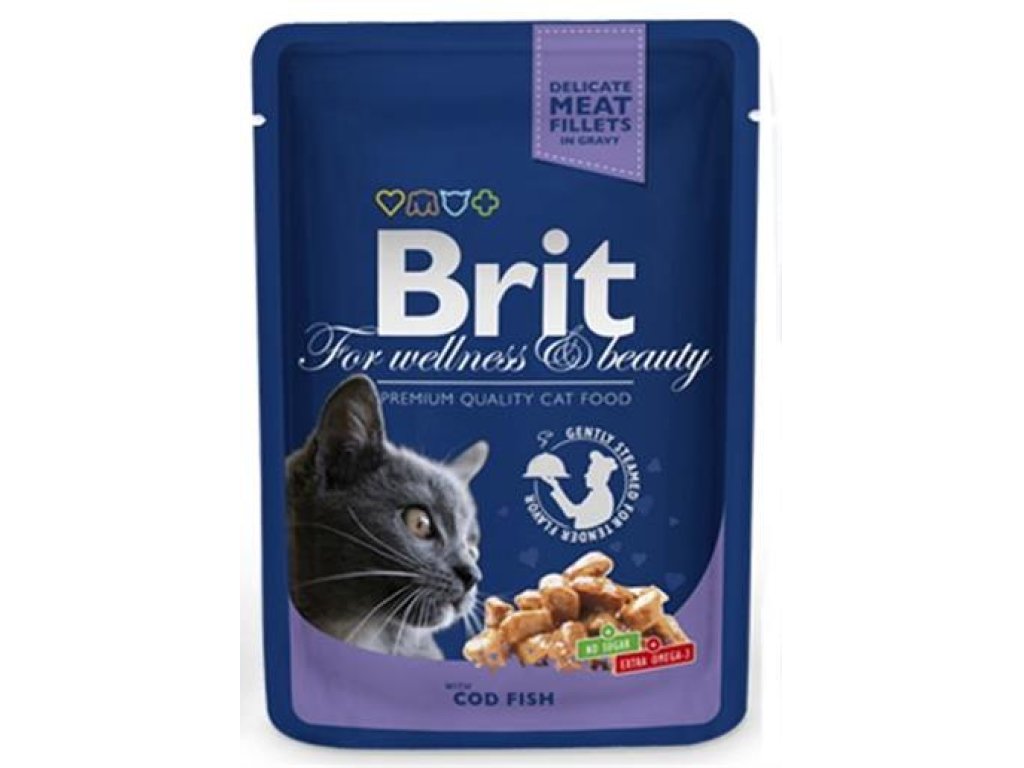 BRIT Premium cat Kapsička Adult Cod Fish 100 g