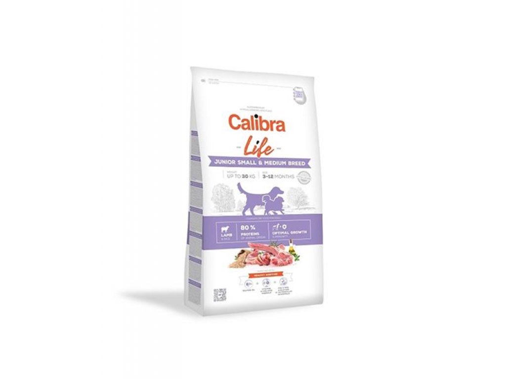 Calibra Dog Life Junior Small & Medium Breed Lamb 