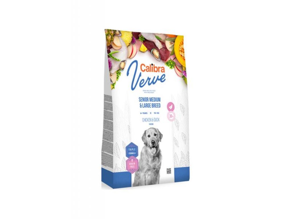 Calibra Dog Verve GF Senior Medium & Large Chicken & Duck