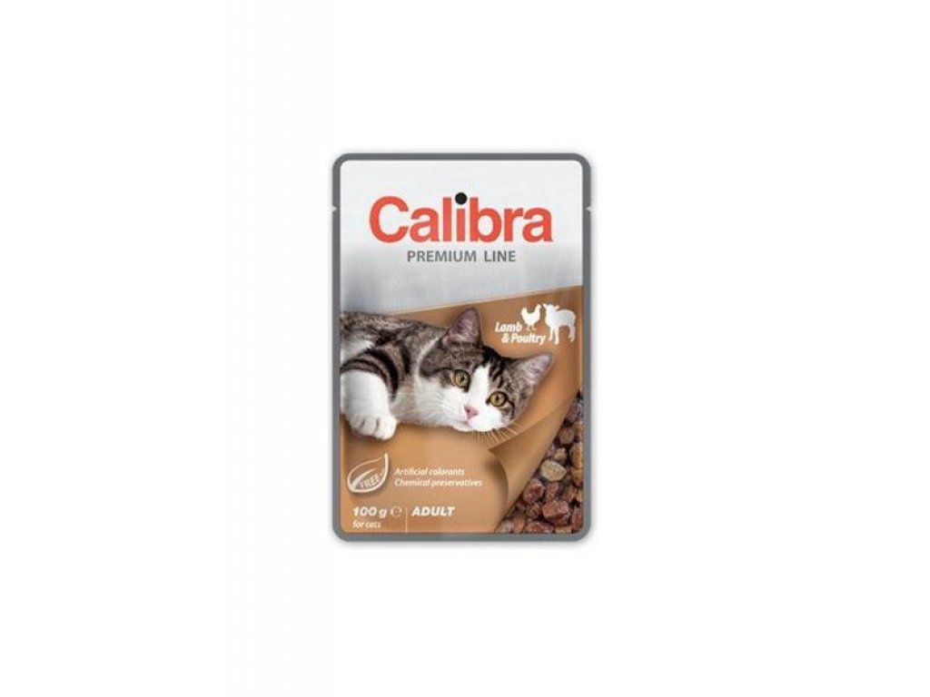 Calibra KAPSIČKA Premium cat Adult Jahňa & hydina v omáčke 100g