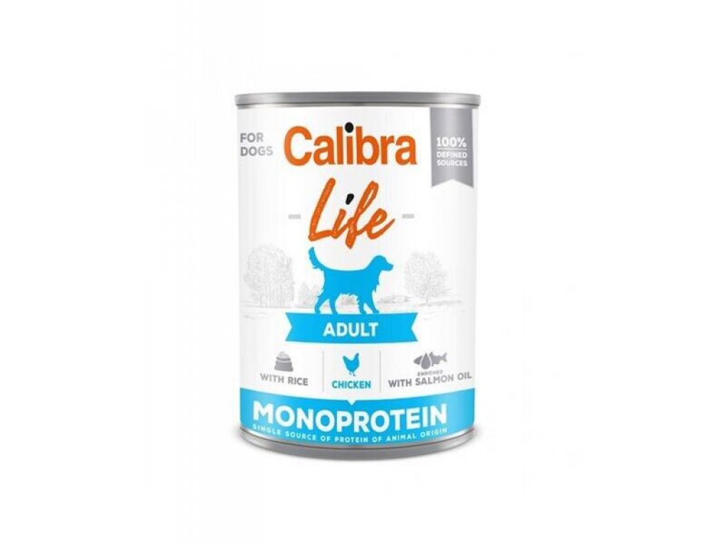 Calibra KONZERVA dog Adult Life Chicken & Rice 