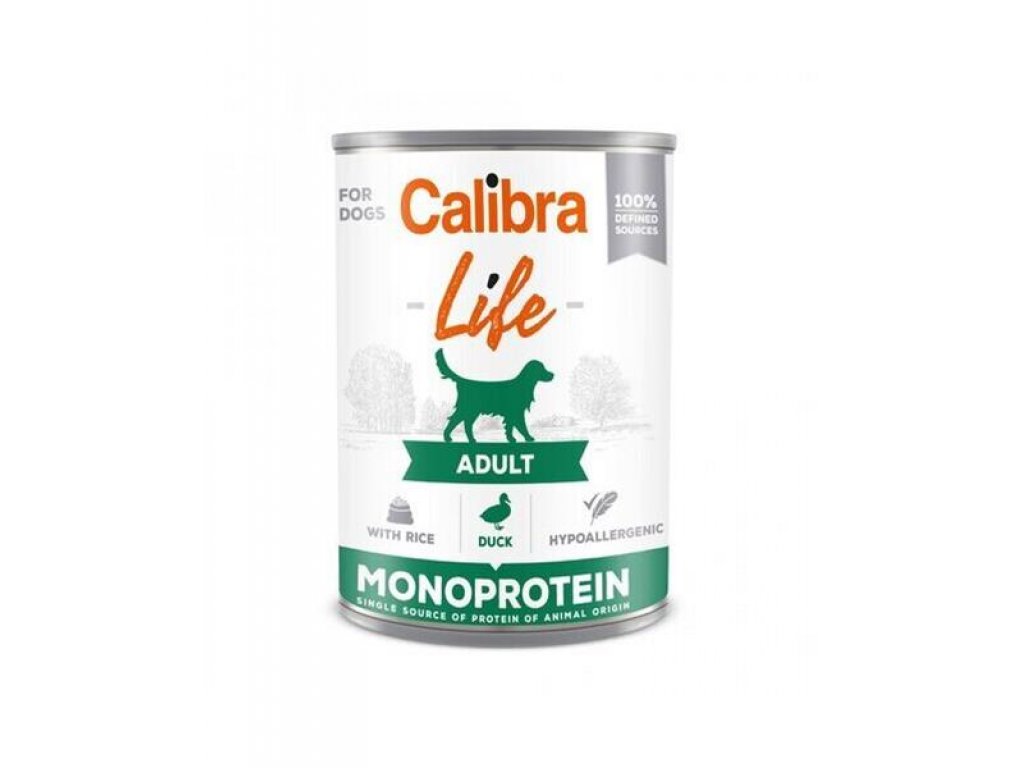 Calibra KONZERVA dog Adult Life Duck & Rice