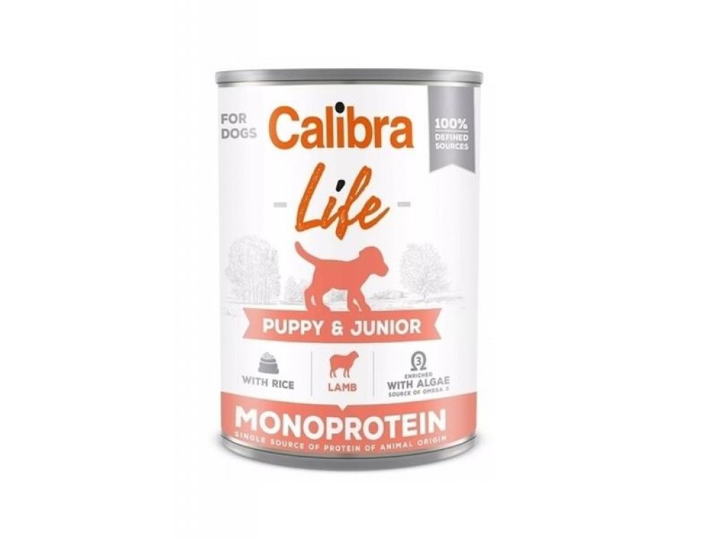 Calibra KONZERVA dog Puppy & Junior Life Lamb & Rice 