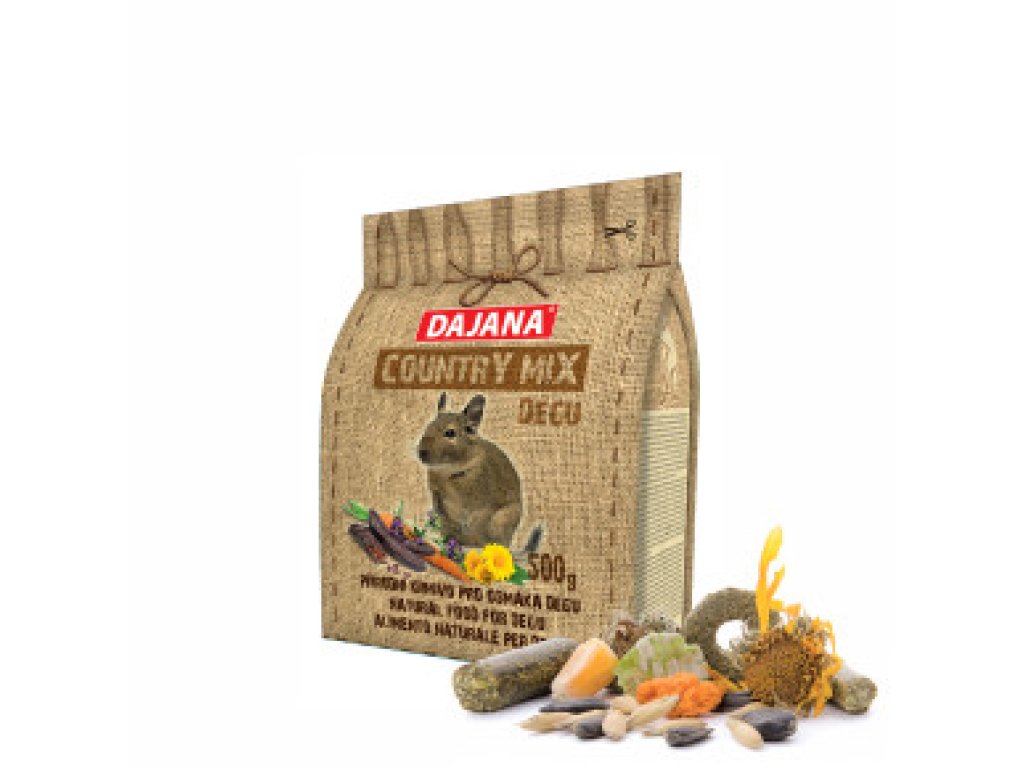 Dajana – COUNTRY MIX, Degu 500 g, krmivo pre osmáky degu