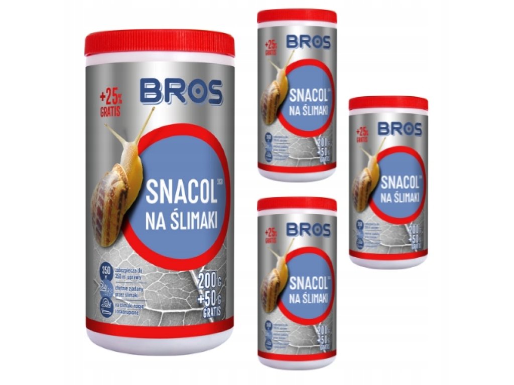 Granulovaný prípravok BROS SNACOL 3GB na boj proti slimákom 200g