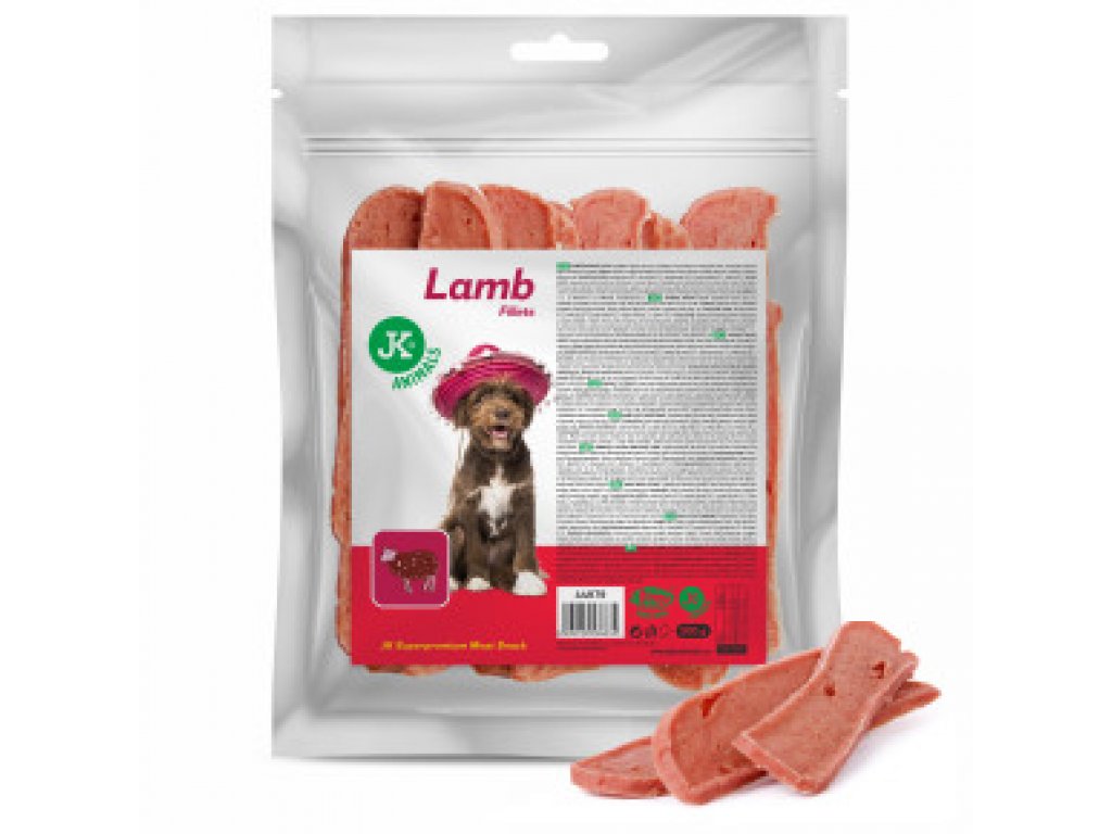 Jahňacie mäsové filety, mäsová maškrta, 500 g (Lamb Fillets Meat Snack)