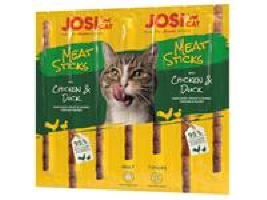 JosiCat pamlsok Cat Meat Sticks Chicken&Duck 5g