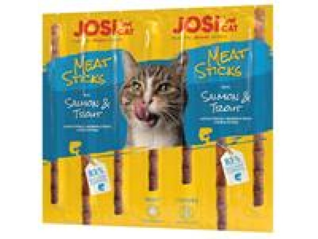 JosiCat pamlsok Cat Meat Sticks Salmon&Trout 5g