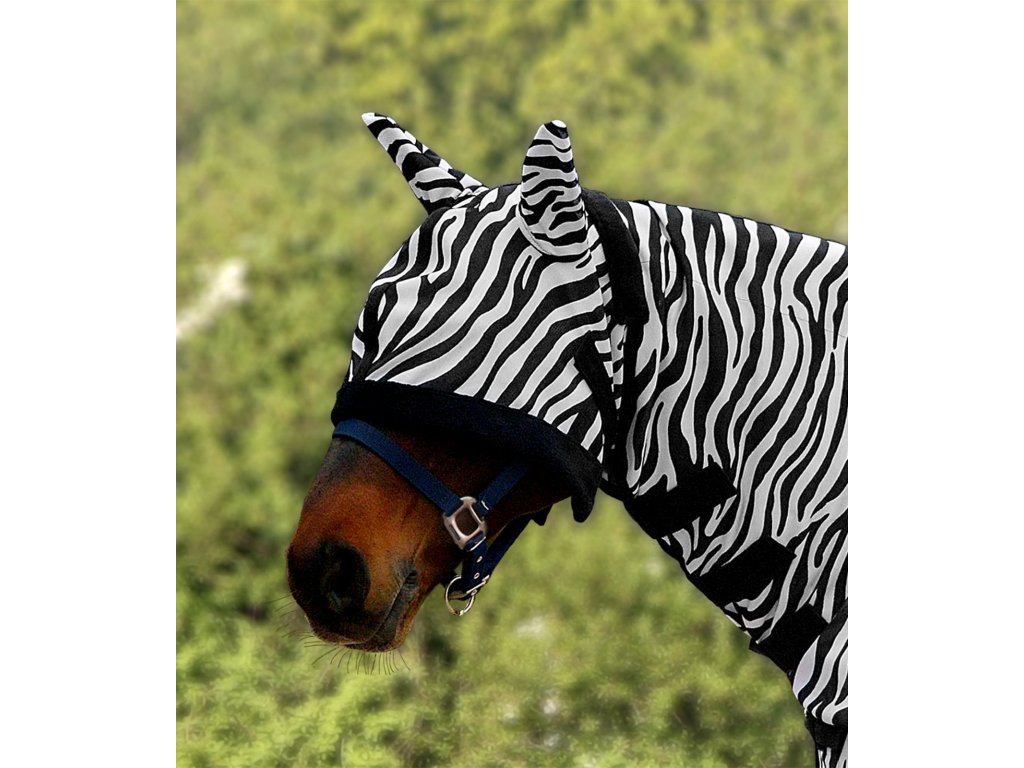 Maska na hlavu koňa ZEBRA 