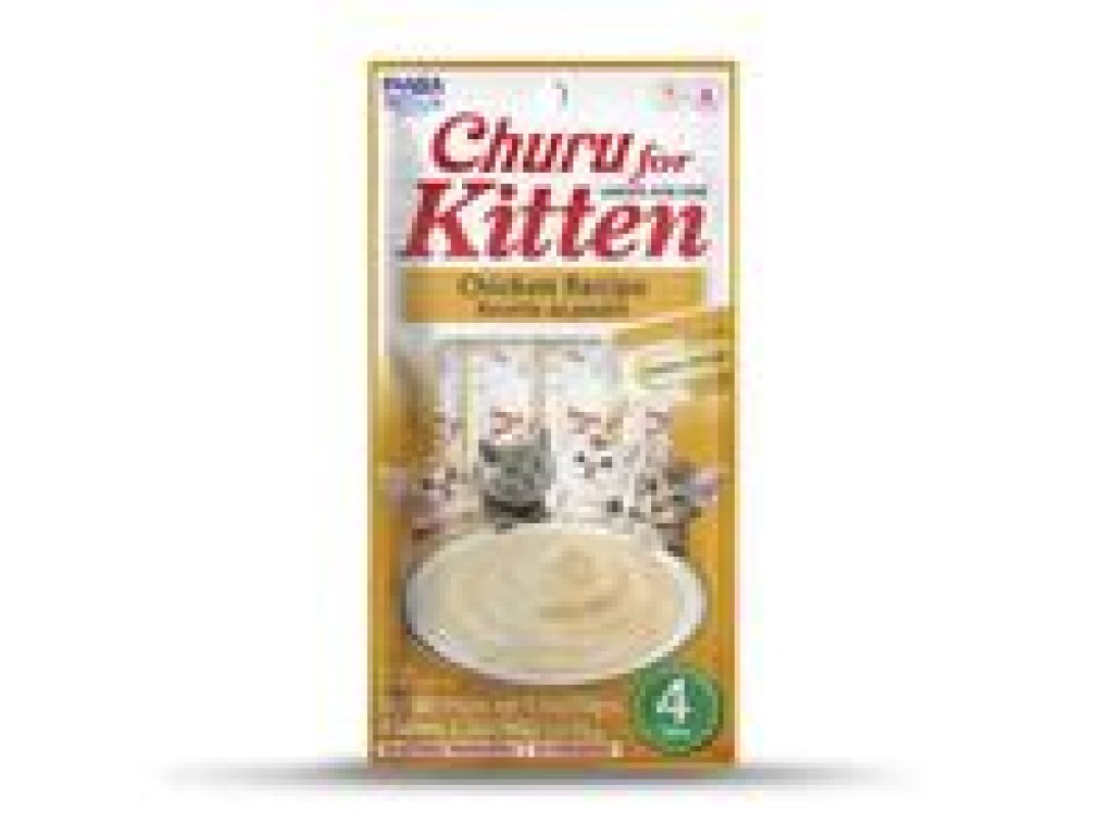 Pamlskok Inaba Churu Kitten cat Kura 4 tuby 56 g