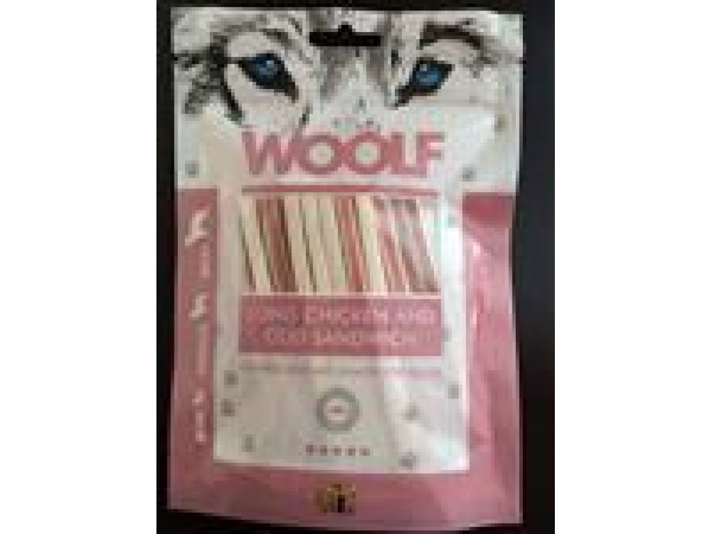 Pamlsok Woolf Dog Chicken & Codfish Soft Sandwich LONG 100 g