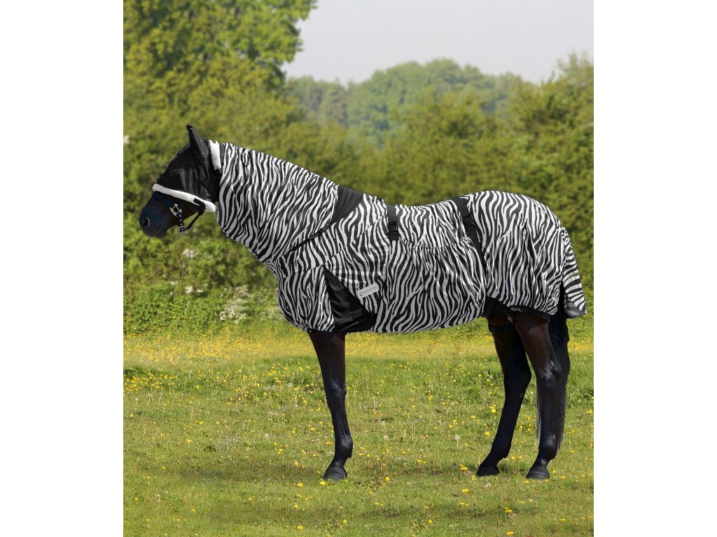 Sieťová deka na celého koňa, Zebra