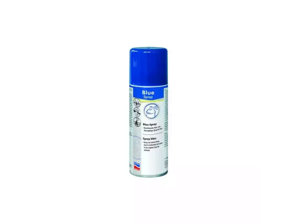 Spray modrý na kožu a kopytá, 200ml