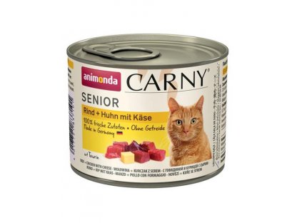 Animonda CARNY® cat Senior hovädzie,kura a syr  200g