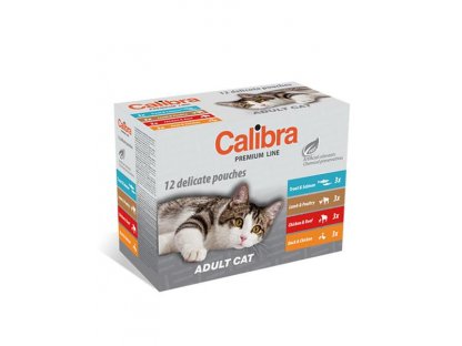 Calibra KAPSIČKA Premium cat Adult Multipack 12 x 100 g