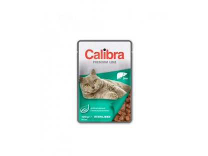 Calibra KAPSIČKA Premium cat Sterilised Pečeň v omáčke 100g