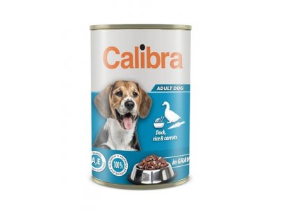 Calibra KONZERVA dog Adult Kačka & ryža & mrkva v omáčke 1240 g