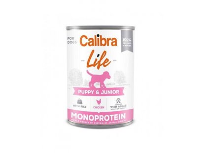 Calibra KONZERVA dog Puppy & Junior Life Chicken & Rice