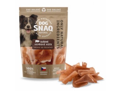 Dog Snaq - sušené bravčové kože, 100 g