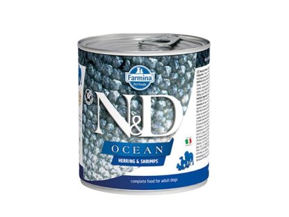 Farmina N&D dog OCEAN herring & shripms konzerva 285 g