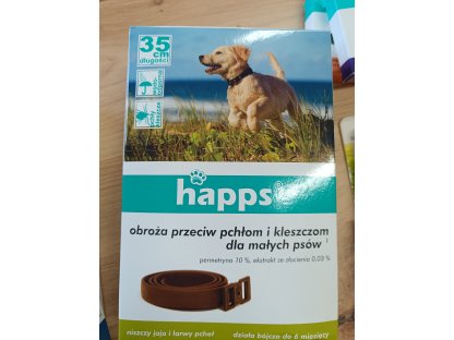 Happs, Obojok proti blchám a kliešťom pre malých psov, 1 kus