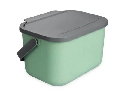 Kôš na bio odpad 6L 24.5x19x17,5 cm zeleno-sivý