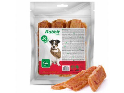 Králičie mäsové filety, mäsová maškrta, 500 g (Rabbit Fillets Meat Snack)