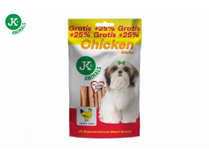 Kuracie tyčinky, mäsová maškrta, +25 % Gratis, 100 g