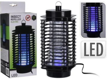Lapač hmyzu elektrický, LED, čierny