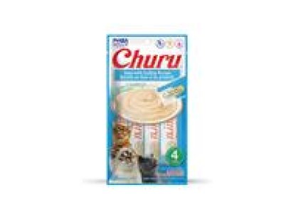 Pamlsok Inaba Churu Pyré cat Tuniak s hrebenatkou 4 tuby 56 g