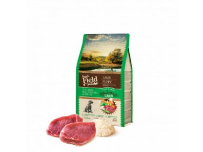 Sam's Field Low Grain Puppy Lamb - Free Range, superprémiove granule pre šteňatá s jahňacím z voľného chovu,(Sams Field bez pšenice)