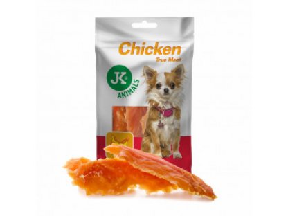 Sušené kuracie mäso, 80 g, mäsová maškrta pre psov (Chicken True Meat Snack)