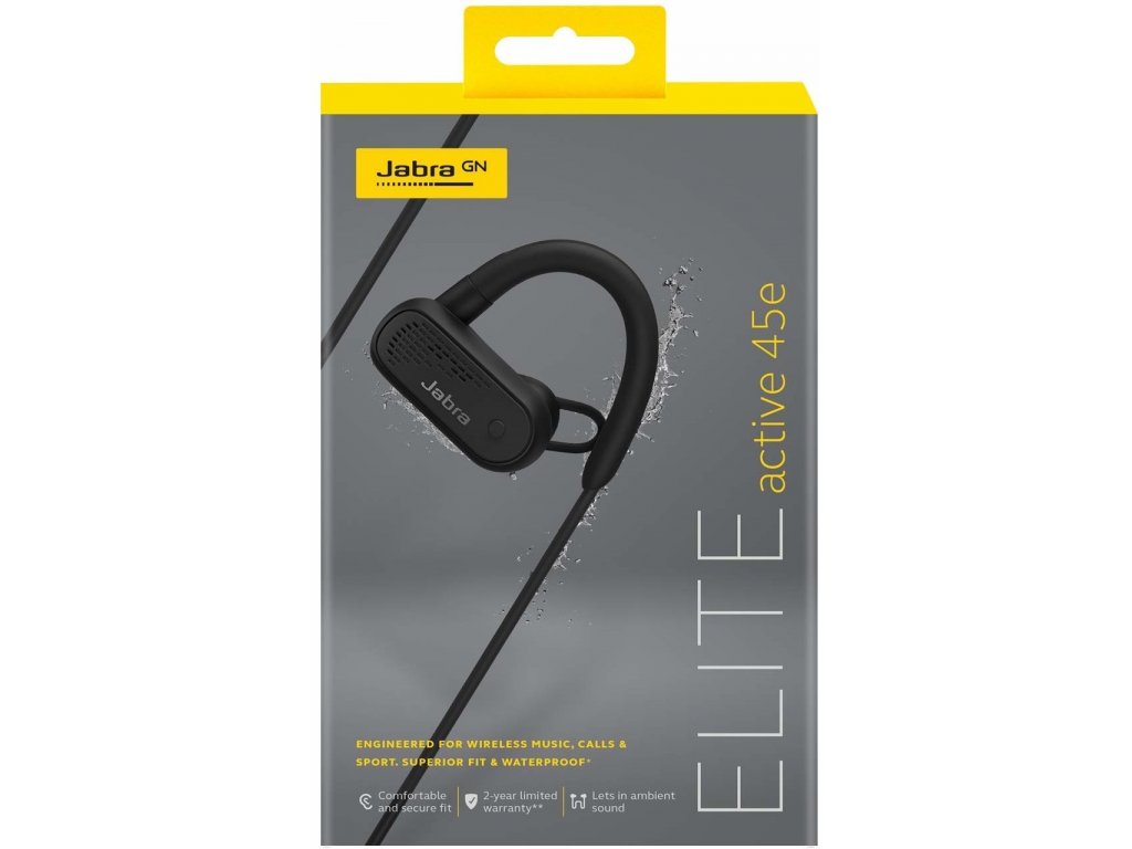 Jabra Elite 45e Active, černá