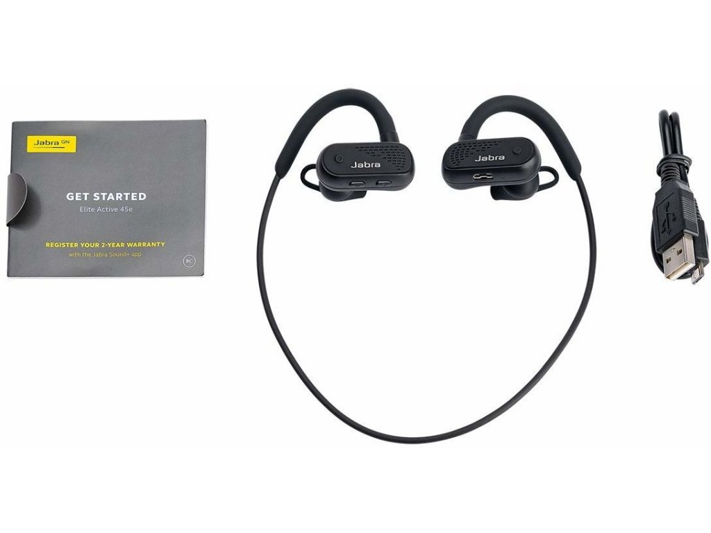 Jabra Elite 45e Active, černá