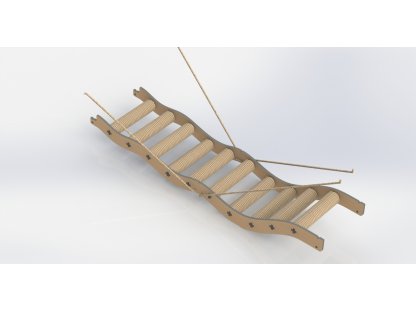 Žebřík trubkový s jutou 98 cm