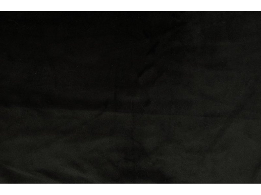 Černá jemná kožešinka - plyš, š.155 cm