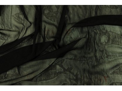 Černá úpletová elastická podšívka, š.170 cm