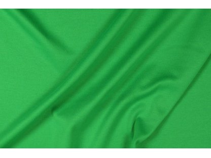 Jasně zelený pevnější  úplet , š.150 cm