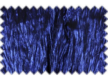 Modrá krešovaná tkanina s vysokým leskem