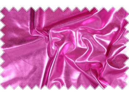 Růžový lesklý jemný elastický úplet - lakovka