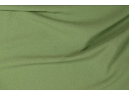 Zelená elastická kalhotovka, š.150 cm