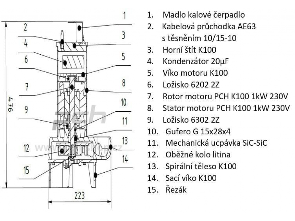 Čerpadlo PCH K2-J-280 